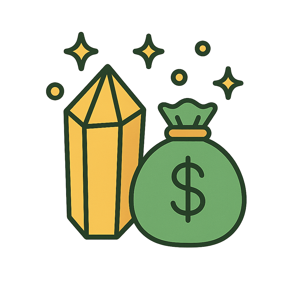 Easy Abundance & Prosperity Crystal Notes